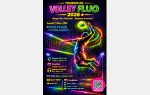 Tournoi dans le noir - volley fluo